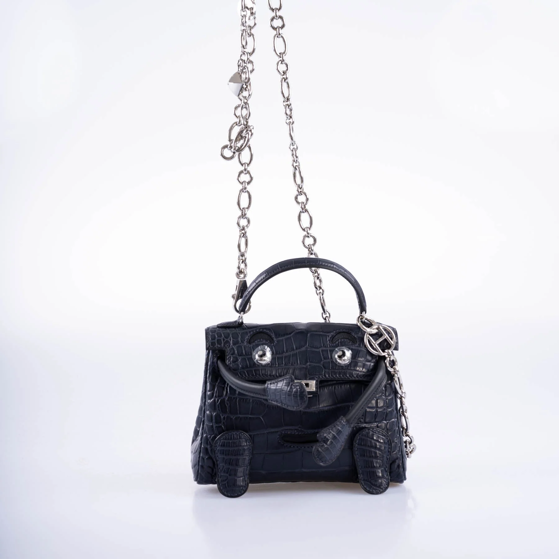 Hermès Kelly Doll Quelle Idole Noir Gulliver Palladium Hardware