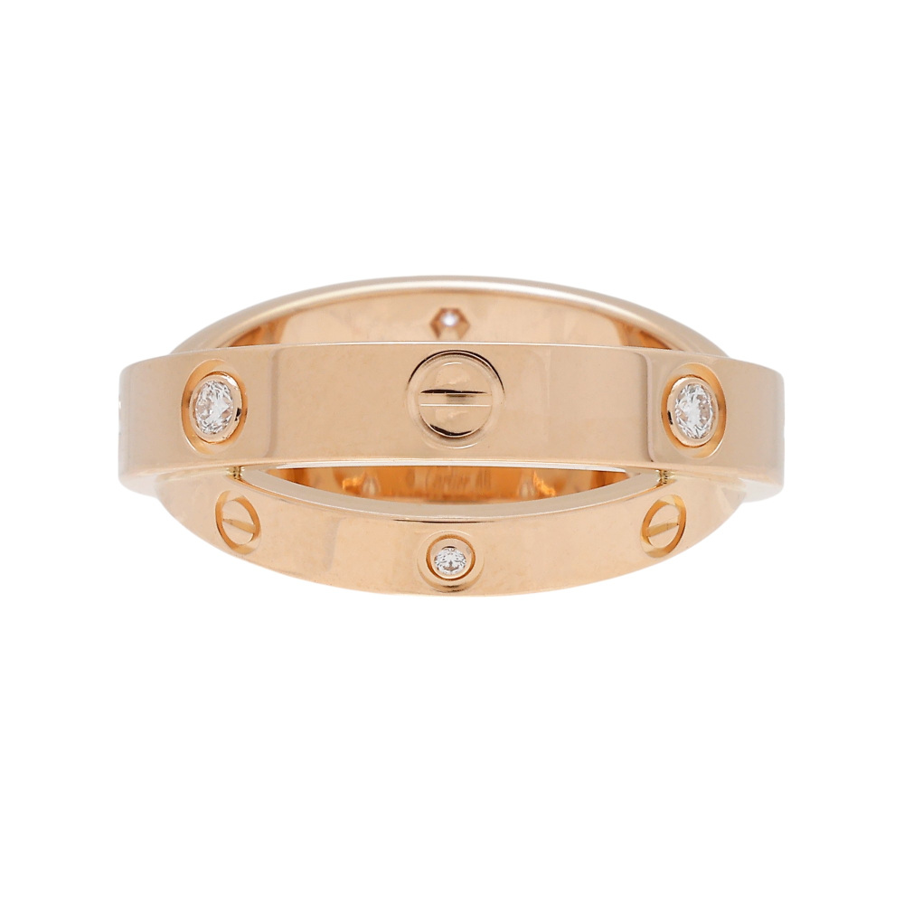 Cartier Be Love Ring 18K Rose Gold Diamond B4215600