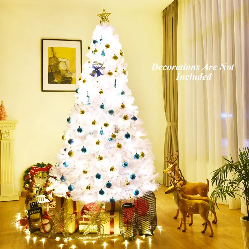 White Artificial Christmas Tree – Available in 6ft, 7.5ft, and 9ft Heights