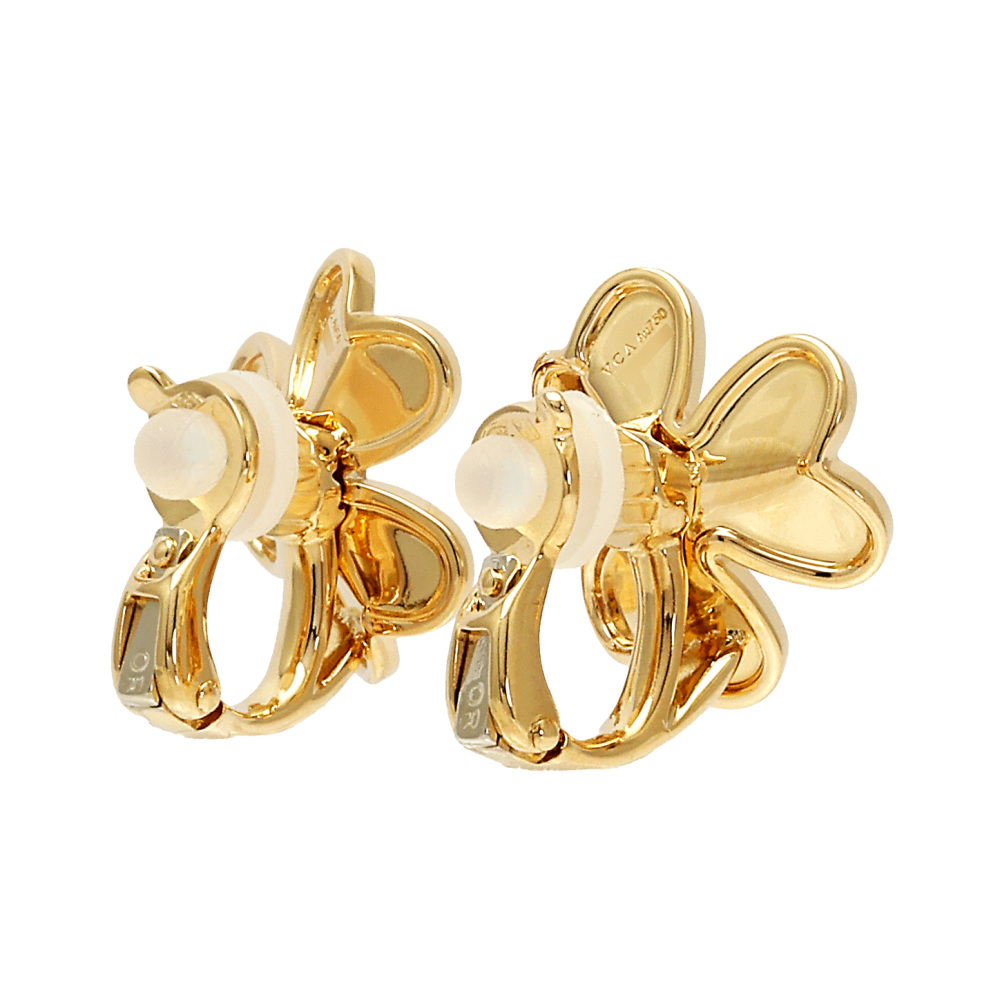 Van Cleef & Arpels Frivole S Earrings 18K Yellow Gold Diamond VCARB65700