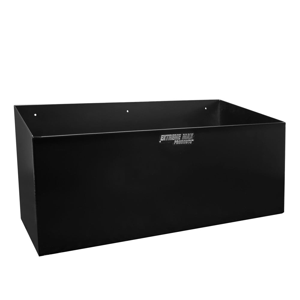 Extreme Max Dual Fuel Jug Holder – Aluminum Design for Two 5 Gallon Jugs, Black Storage Organizer for Trailers & Garages