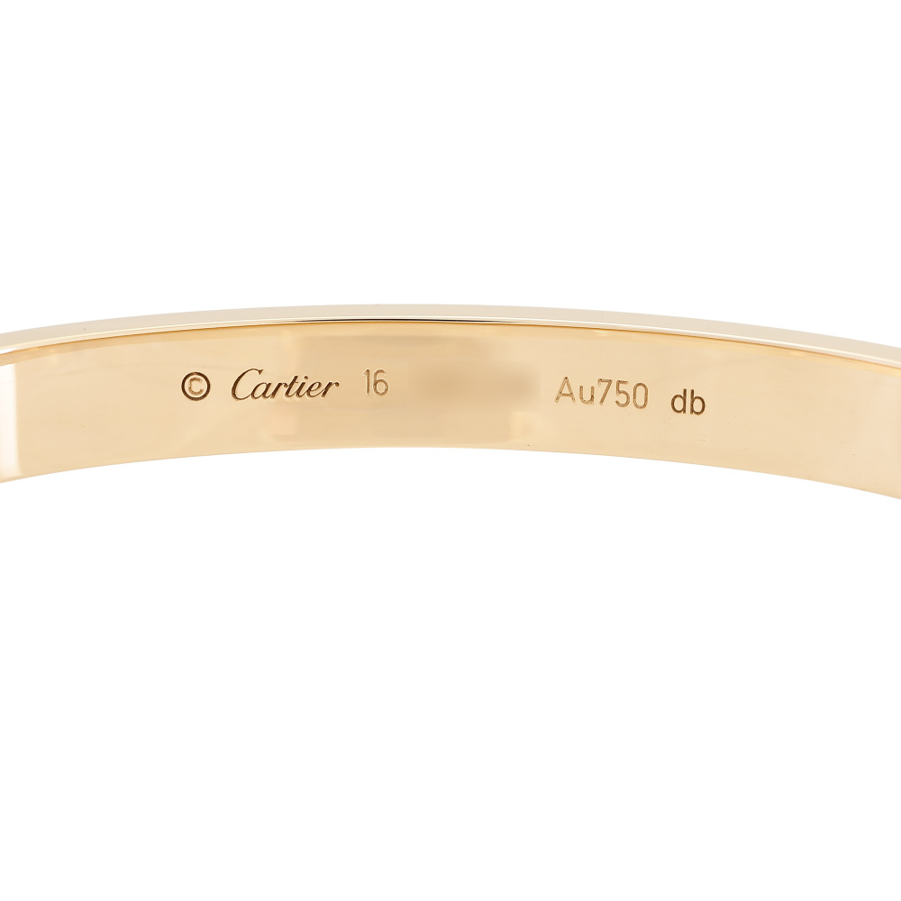Cartier Love Classic Model Bracelet 18K Yellow Gold B6035500