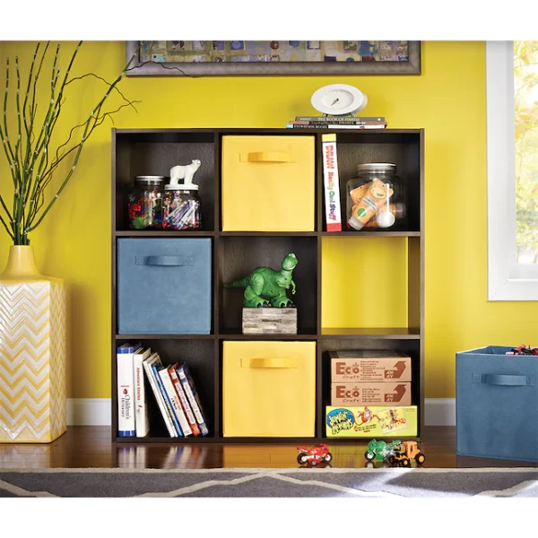 35.88-in H x 35.88-in W x 11.63-in D Espresso Stackable Wood Laminate 9 Cube Organizer