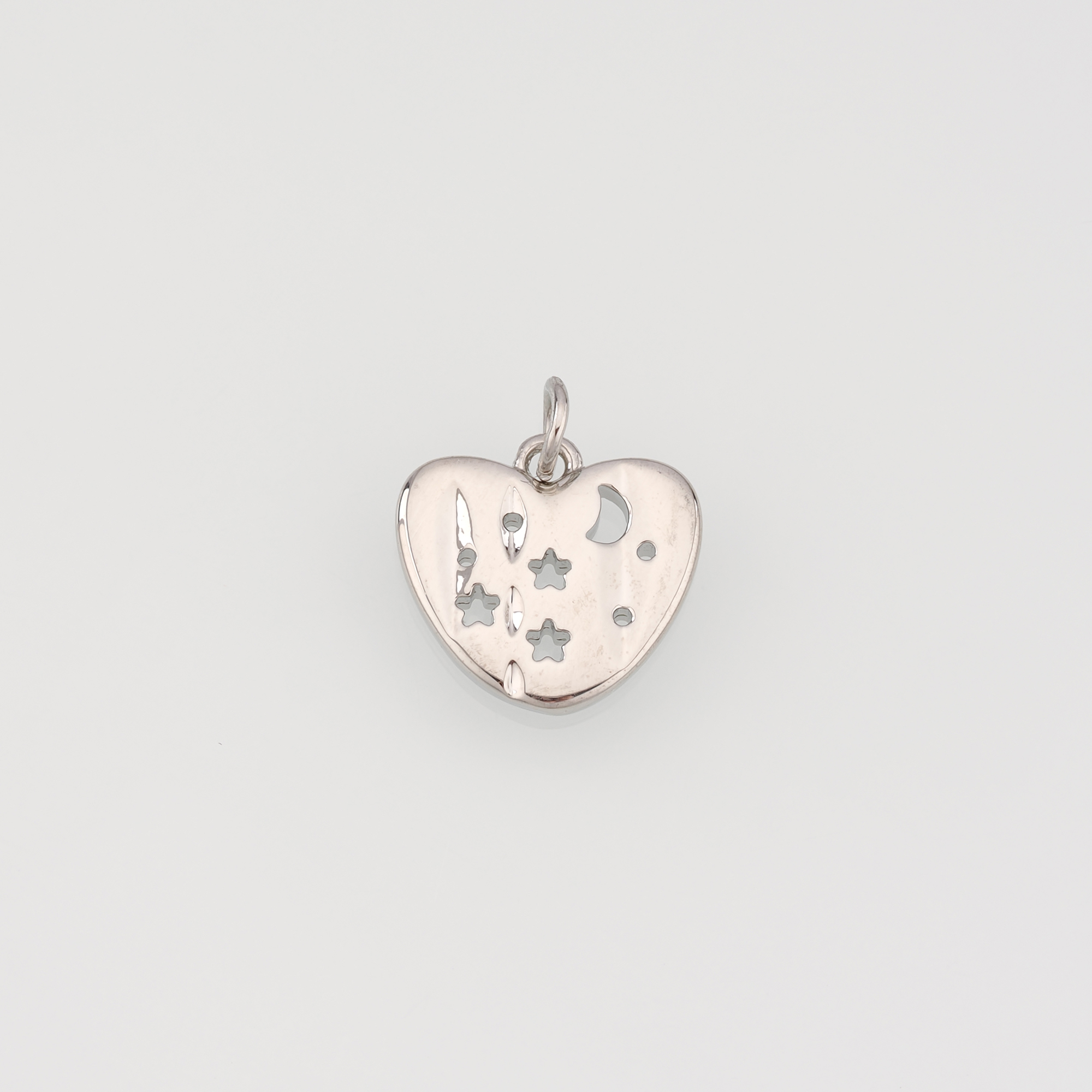 18K Gold Filled Heart Pendant,Dainty Heart Charm Earrings Necklace for DIY Jewelry Making Supply