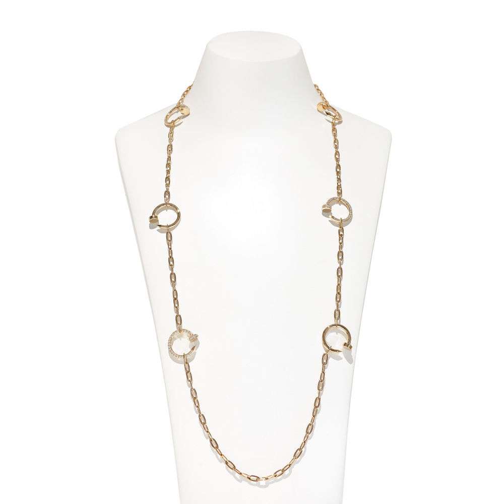 Cartier Juste un Clou Necklace 18K Rose Gold Diamond N7413400