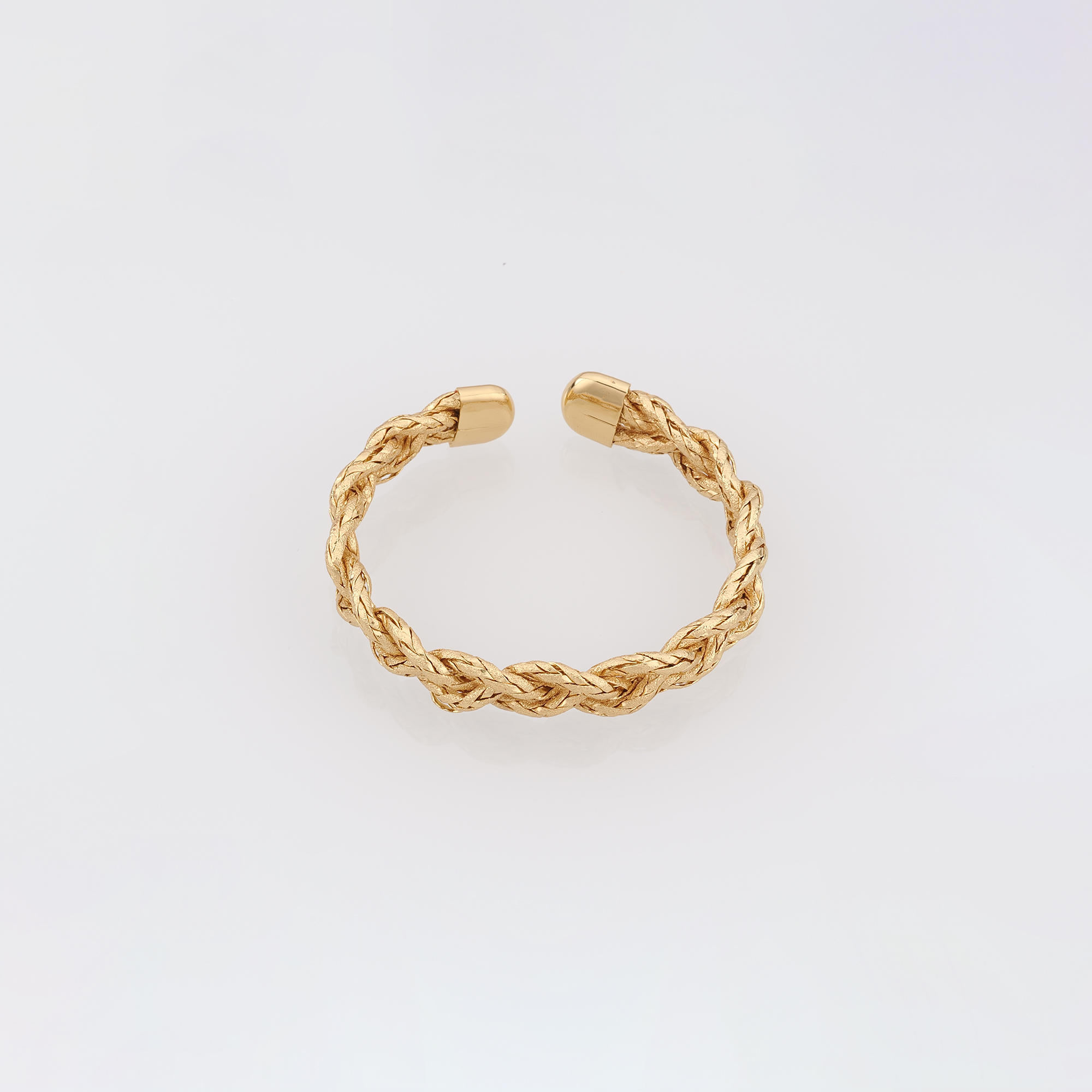 18K Gold Filled Braided Bangle,Gold Twisted Bracelet,Dainty Bracelet,Minimalist Bracelet,Gift for Her