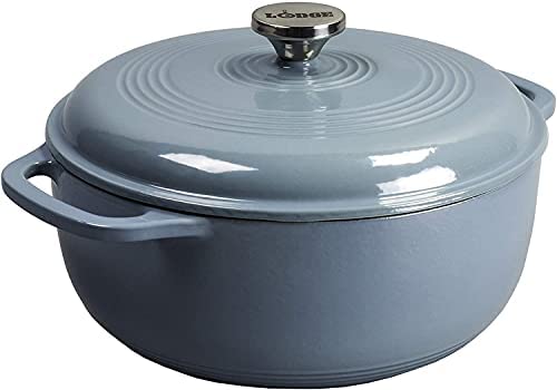 Lodge EC6D43 Enameled Cast Iron Dutch Oven, 6-Quart, Island Spice Red