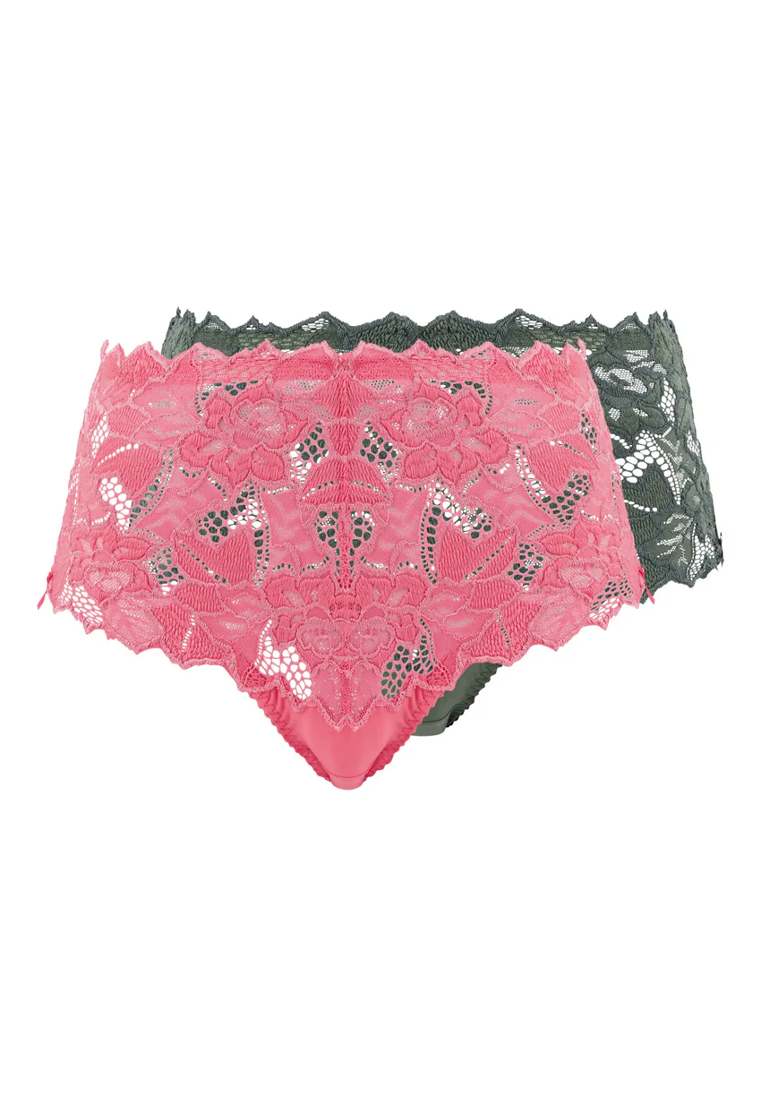 Lot de 2 culottes Arum Rose Ravissant et Vert Thym
