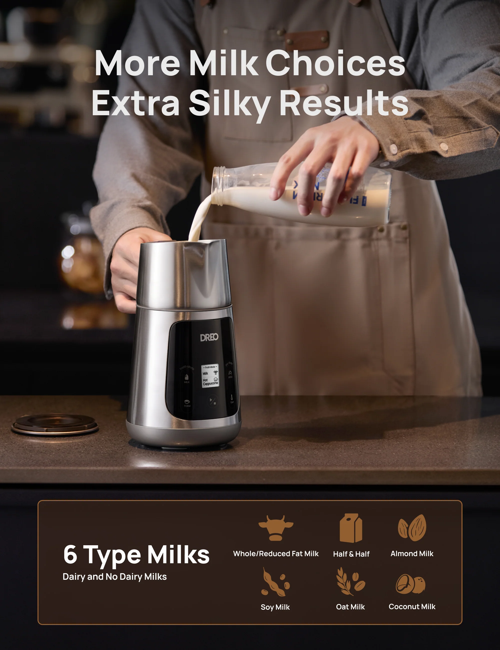 BaristaMaker Milk Frother