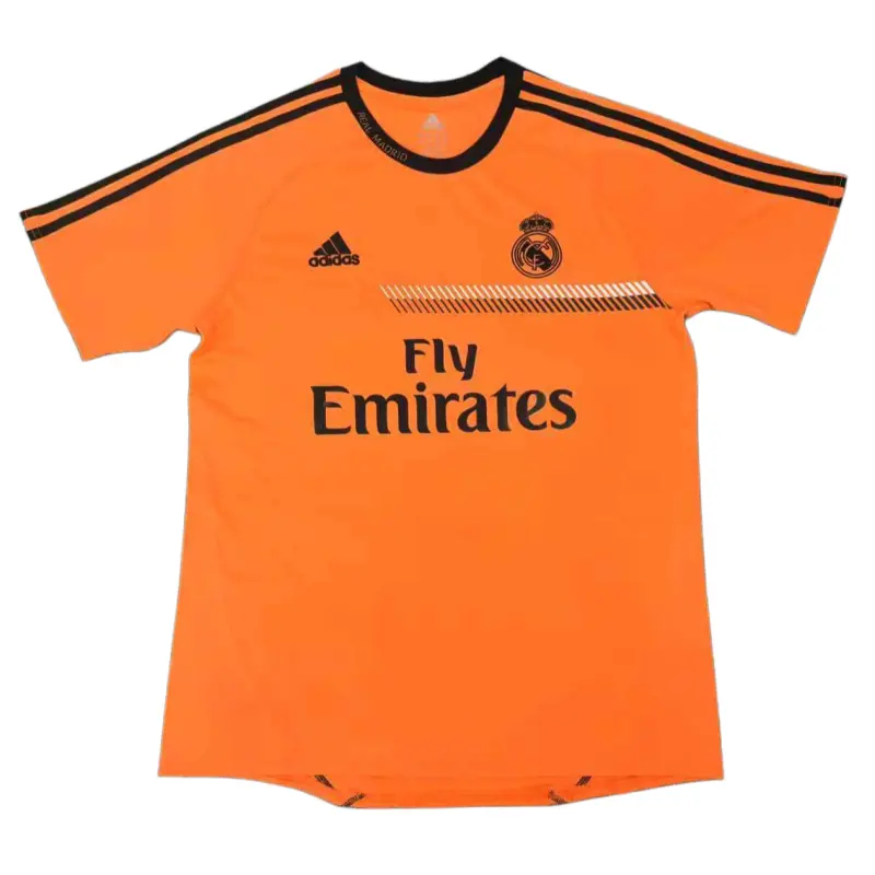2013/14 Real Madrid Retro Short Sleeves Training Jersey - Orange