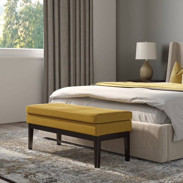 Bragg Ottoman Bench Marigold Wyndenhall