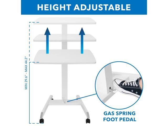Mount-It! Adjustable Rolling Laptop Desk