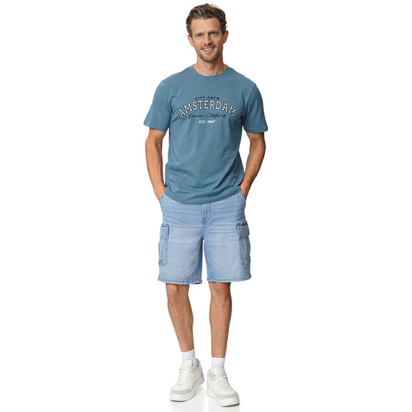 VanVaan Denim Herren Jeansshorts im Cargo-Style