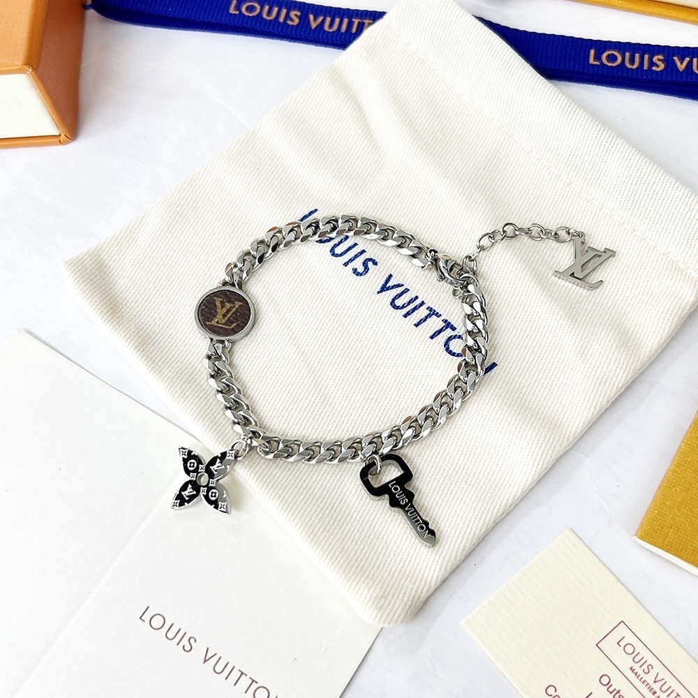 Louis Vuitton Monogram Lock Silver