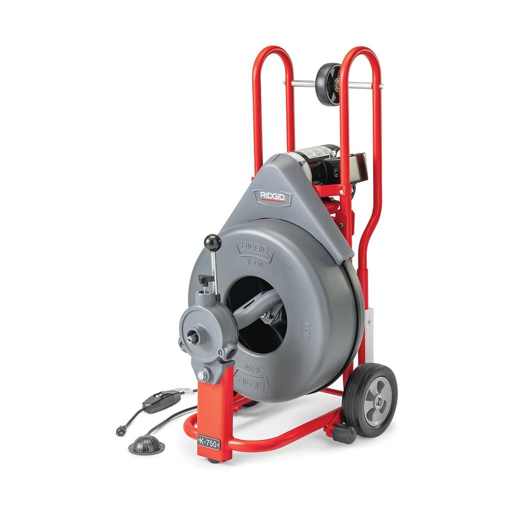 Ridgid K-750 Drain Cleaning Snake Auger Drum Machine with Autofeed and 3/4 in. Pigtail 41977