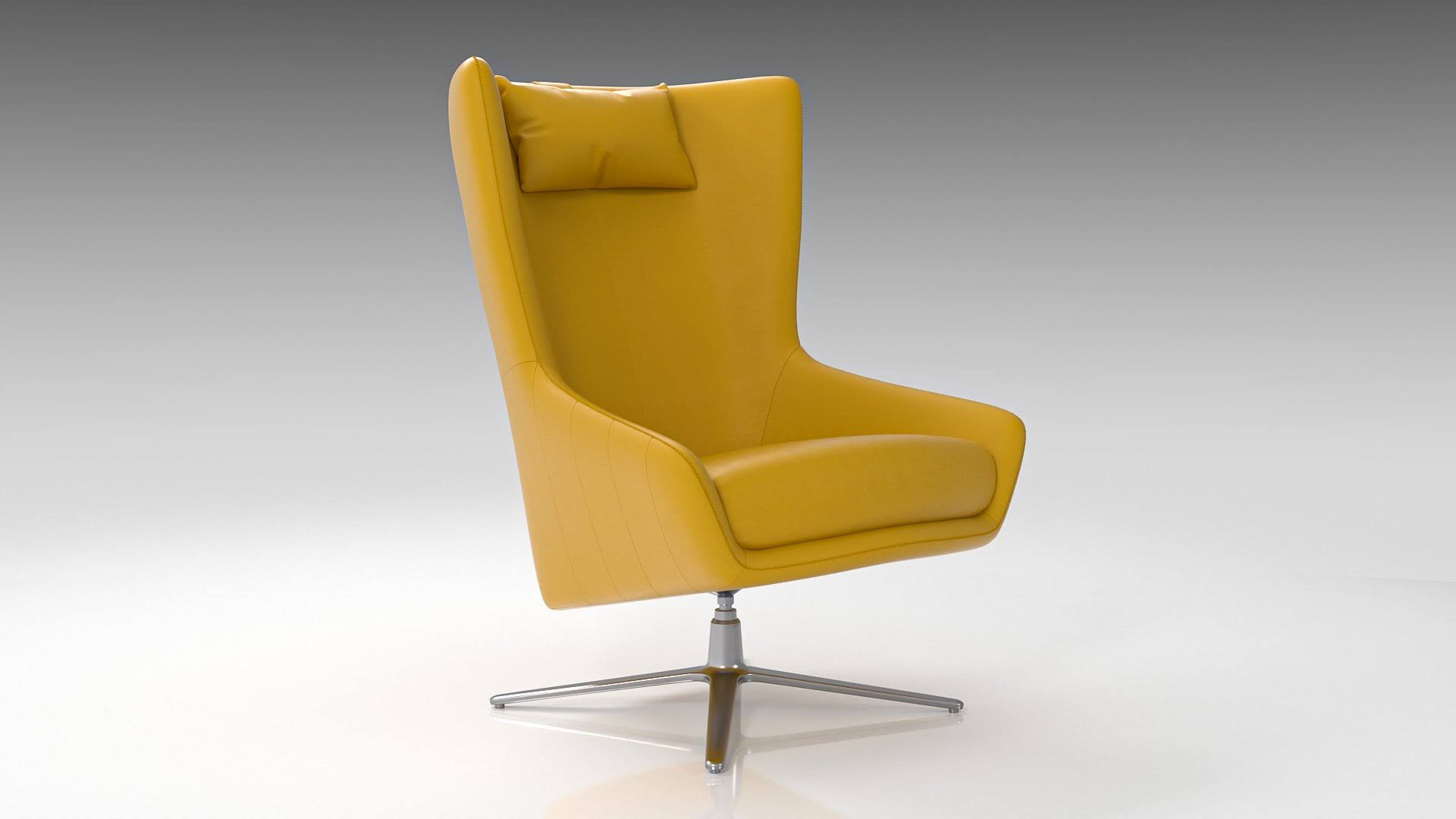 Jacob Accent Chair Light Gray | Eco Leather