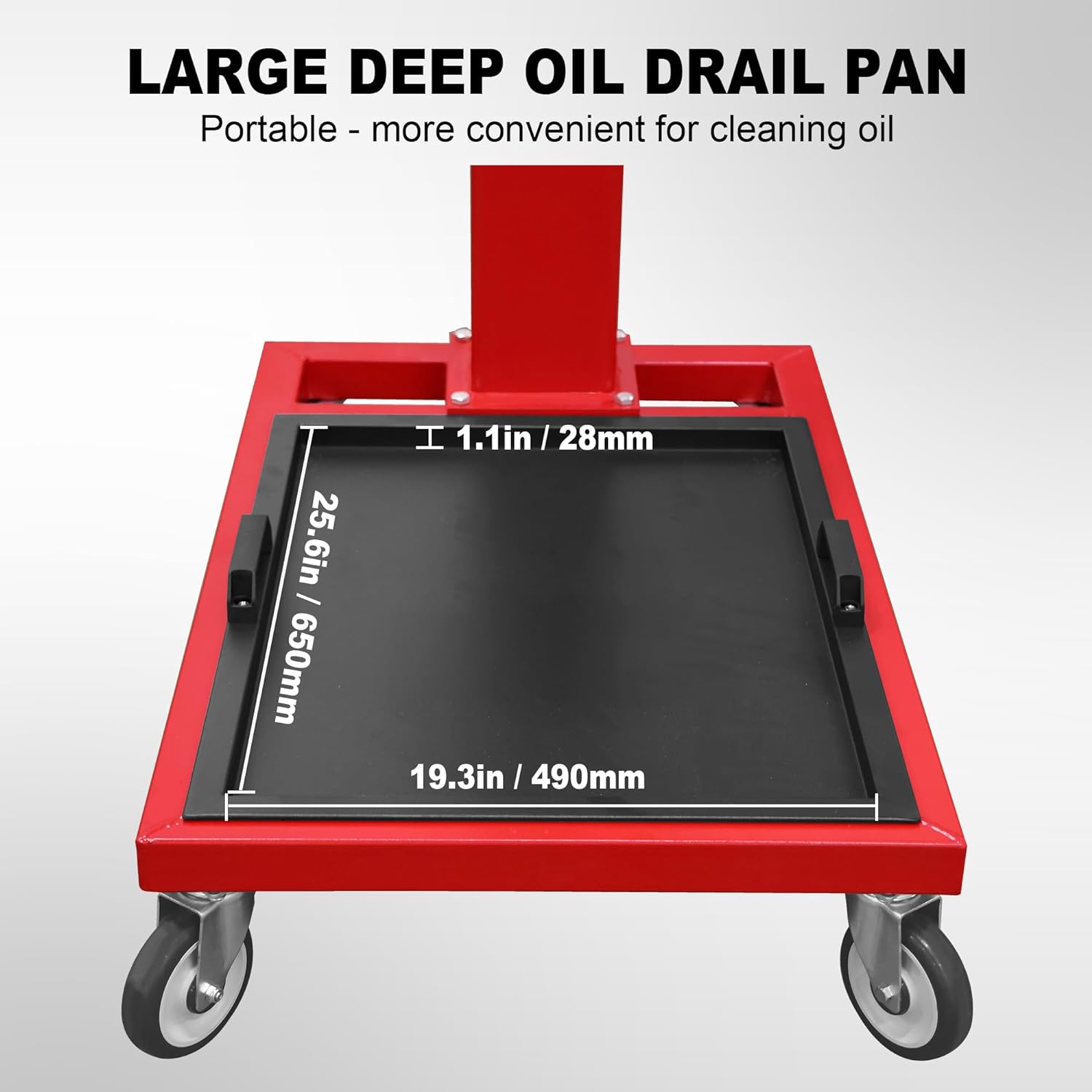 Rotating Engine Stand: Removable Oil Pan and Magnetic Tray, Turbine Turntable, 2 Brake Caster Lockable Wheels, 1,000 Lbs Capacity
