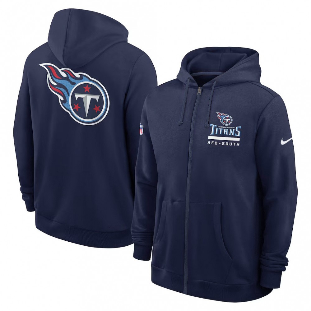Men's Tennessee Titans Utility Player Sideline NFL Full-Zip Hoodie