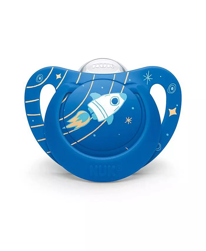 NUK Orthodontic Pacifier, Space Boy, 6-18 Months, 4pk
