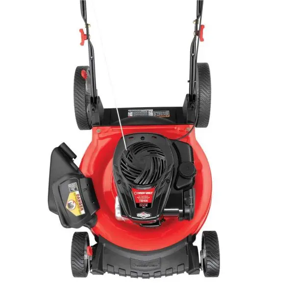 Troy-Bilt TB100 Push Lawn Mower – 140cc Briggs & Stratton Engine, TriAction Cutting System & 11-Inch Rear Wheels