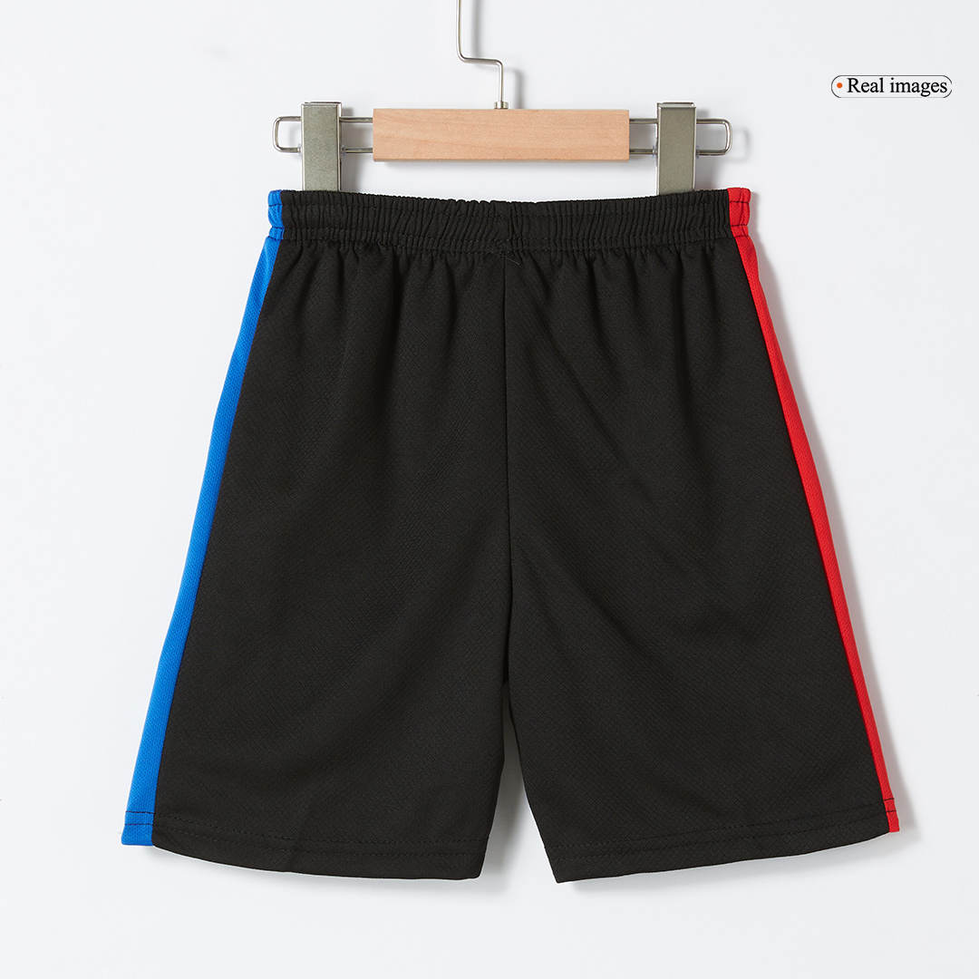 Barcelona Away Kids Soccer Jerseys Kit- Spotify Logo Without Text