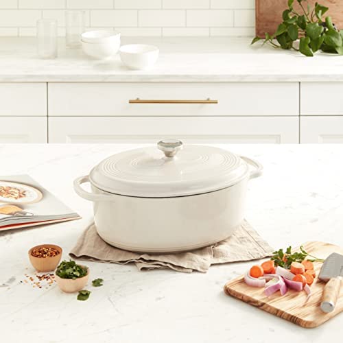 Lodge EC6D43 Enameled Cast Iron Dutch Oven, 6-Quart, Island Spice Red