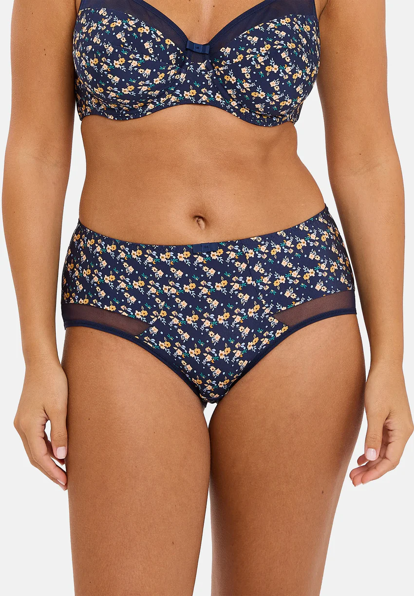 Shorty Complice Imprimé Liberty Bleu Marine