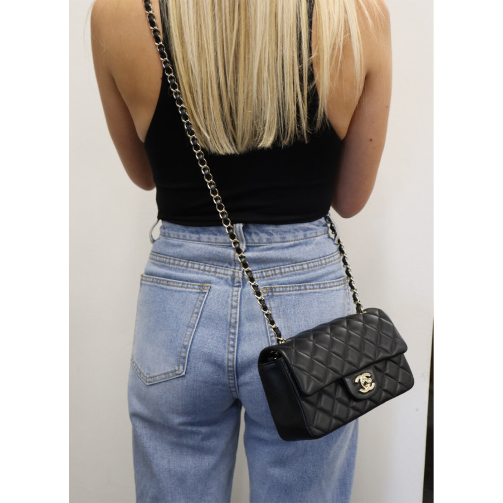 Chanel Caviar Quilted Mini Flap Bag 20cm