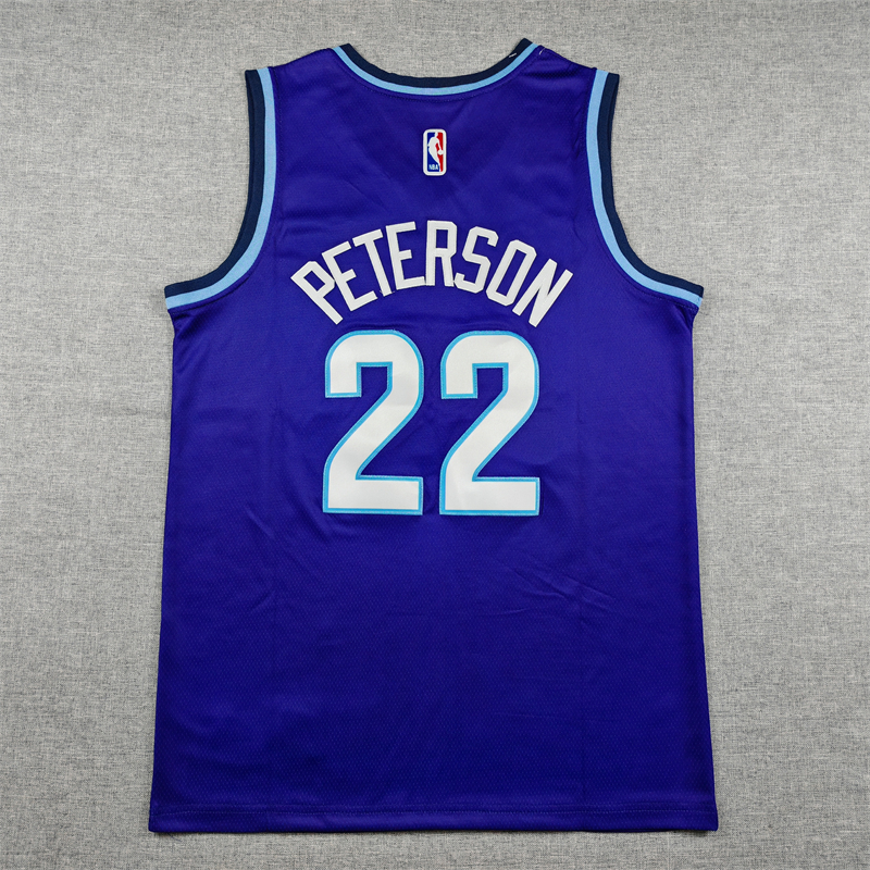 Men's Utah Jazz Darryn Peterson #22 Purple Swingman Jersey - Icon Edition