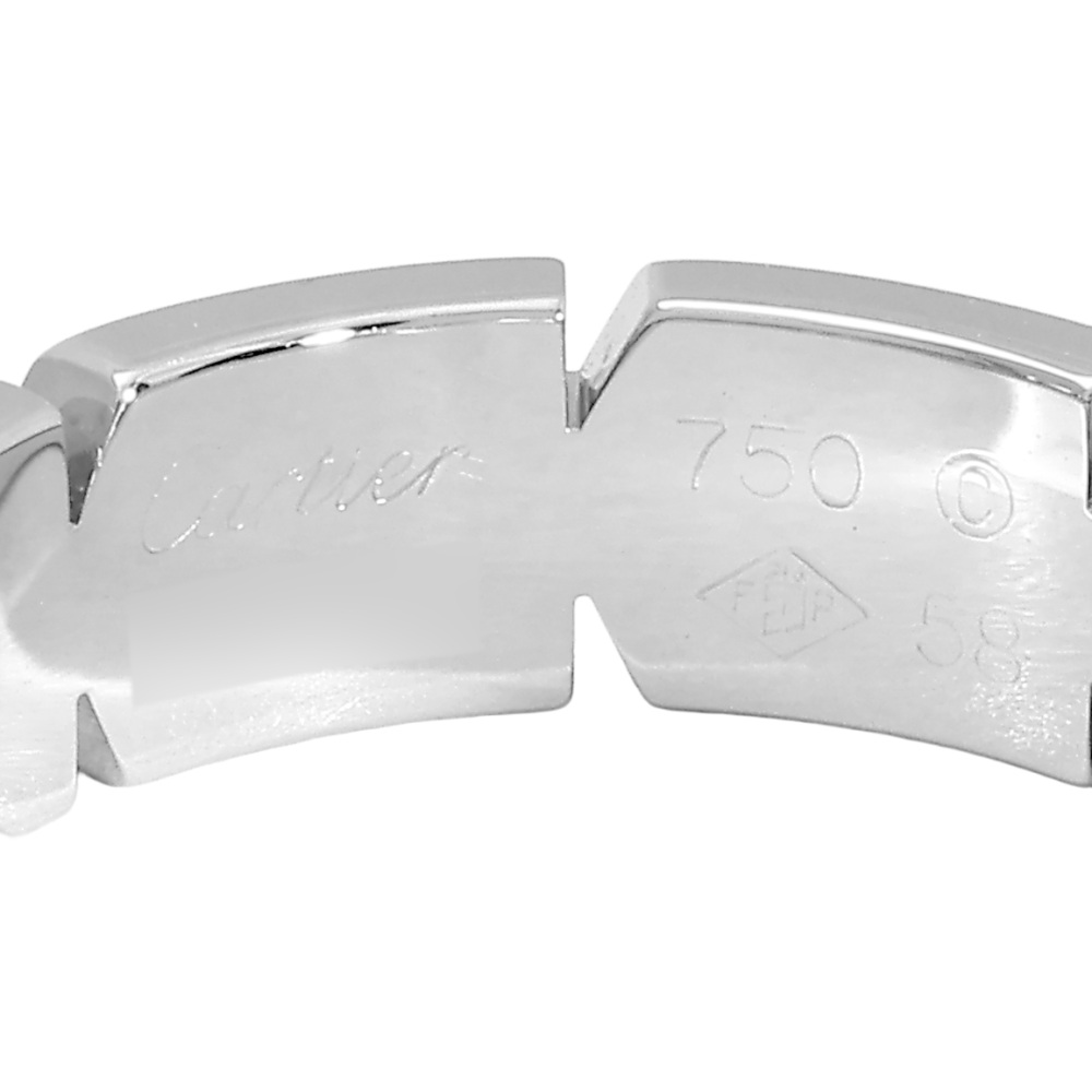 Cartier Tank Ring 18K White Gold Diamond B4060100