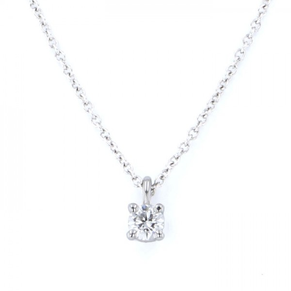 Tiffany & Co. Solitaire Necklace Platinum Diamond