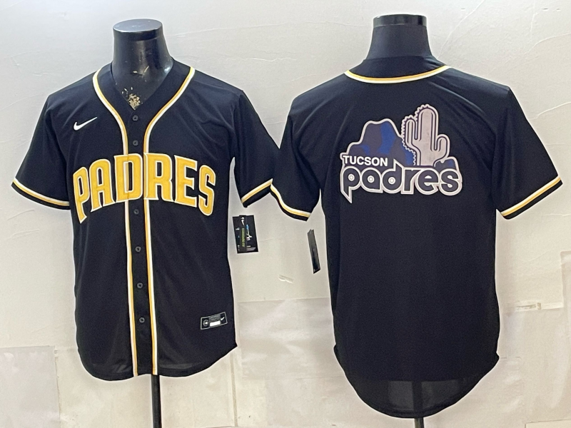 Men's San Diego Padres Fashion Limited Black Out Jersey