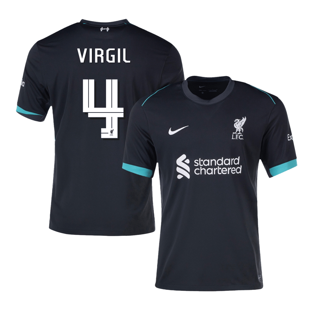 VIRGIL #4 Liverpool Away Soccer Jersey -UCL