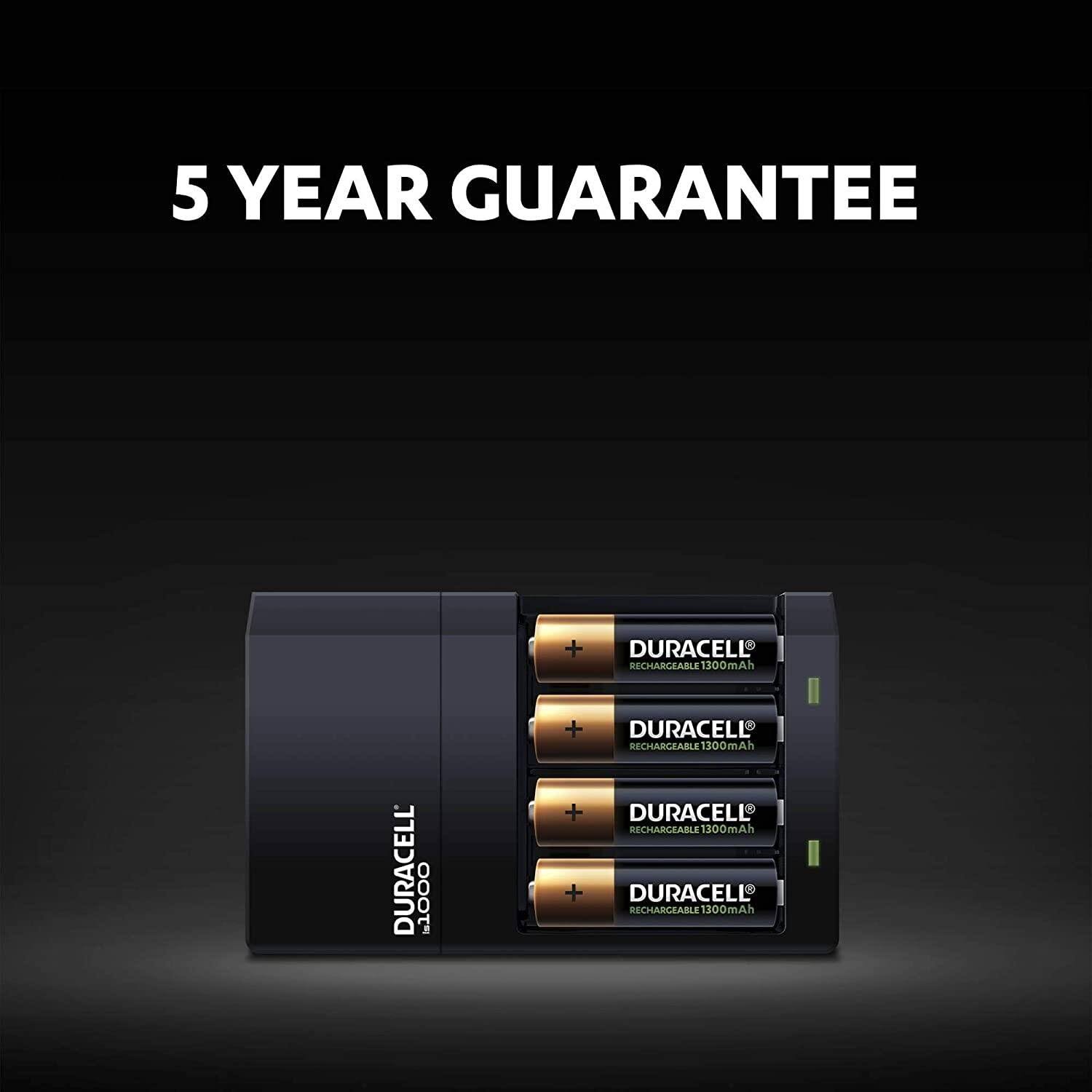 Duracell Hi-Speed Value AA/AAA Battery Charger CEF14 + 2 AA u0026 2 AAA Rechargeable