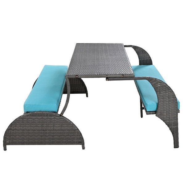 Outdoor Chat Set Patio Sofa Set,Garden Patio Wicker Sectional Furniture Set