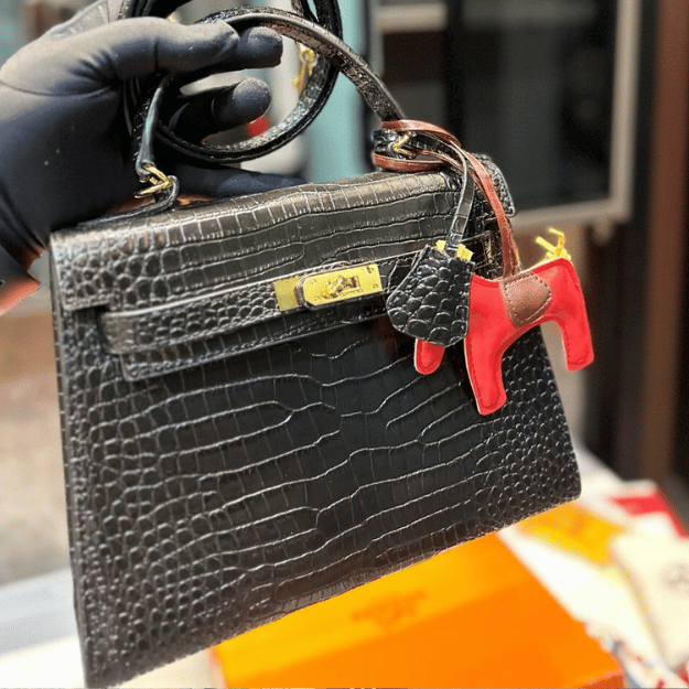 Hermès Kelly Bag Black 9.8 Inches