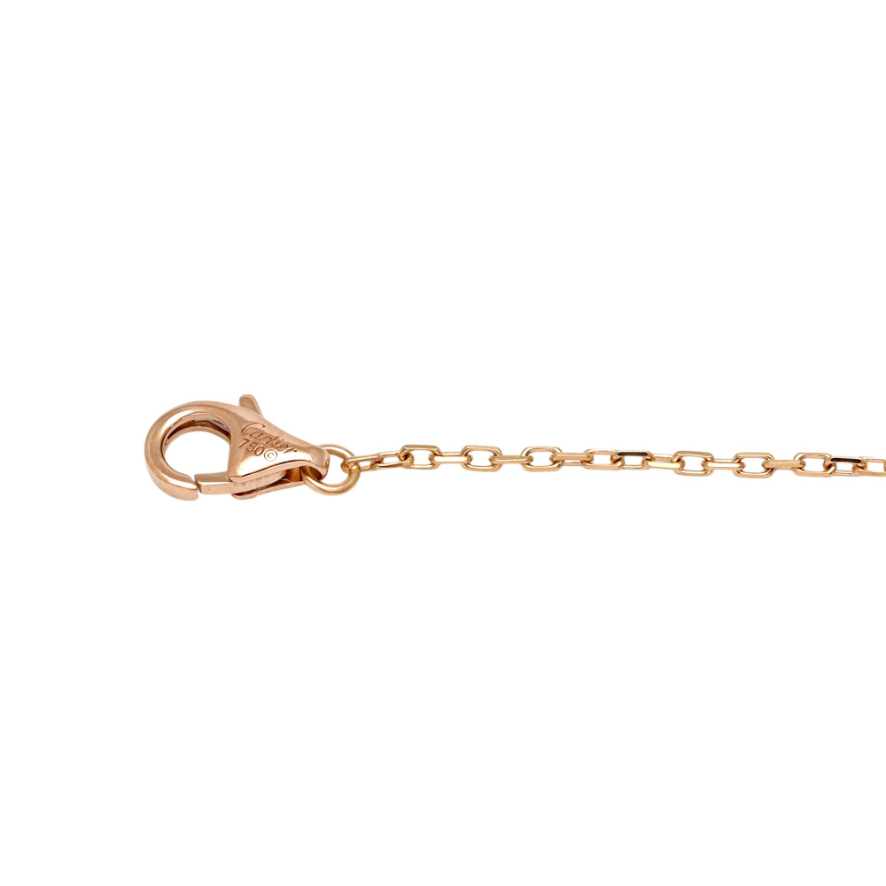 Cartier Double C Bracelet 18K Rose Gold Diamond B6038000