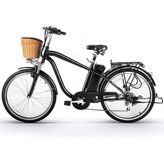 26″ City Electric Bicycle Assisted Bicycle for Men with Removable 36V 10A Large Capacity Lithium Battery Ebike and Charger