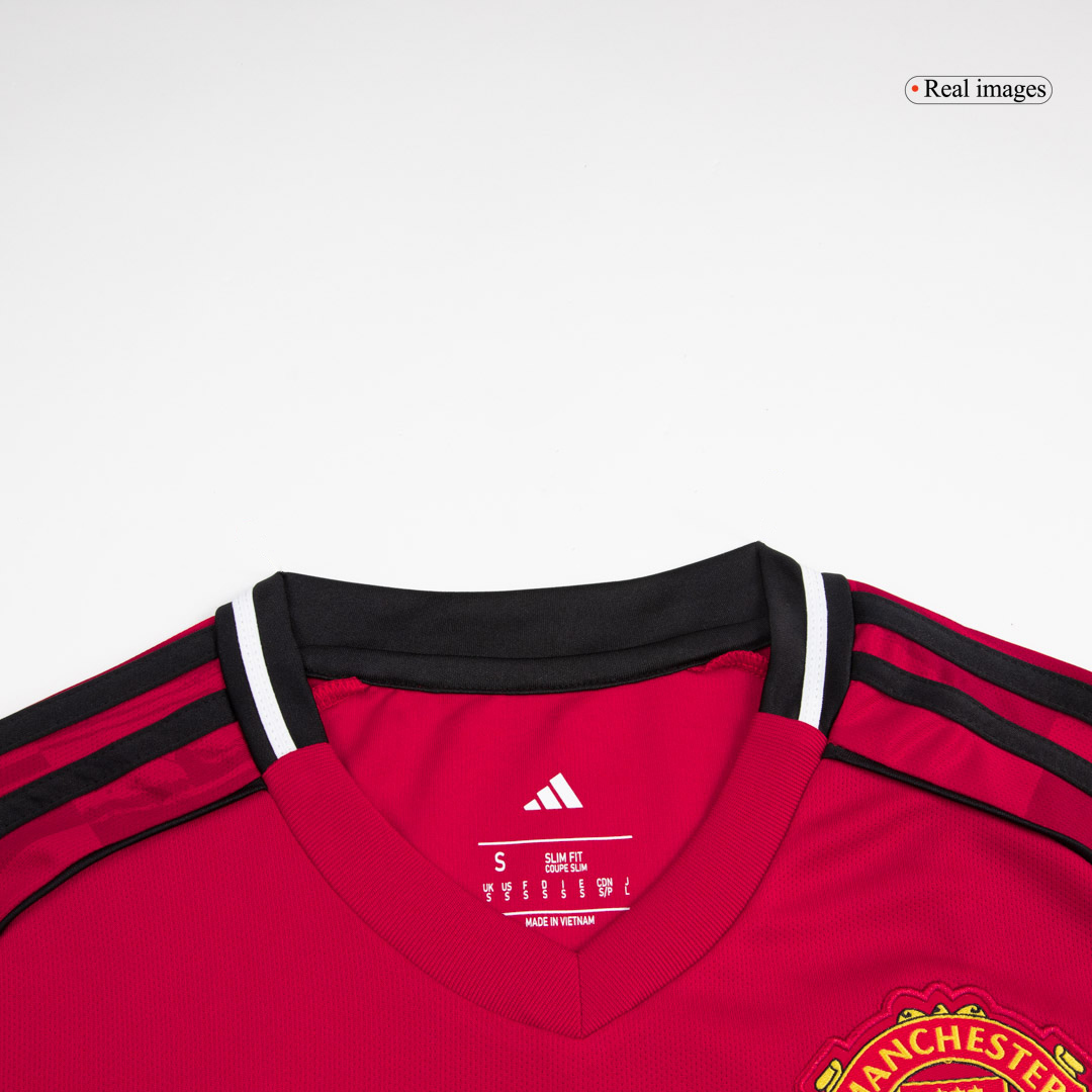 B.FERNANDES #8 Manchester United Home Soccer Jersey 2025/26