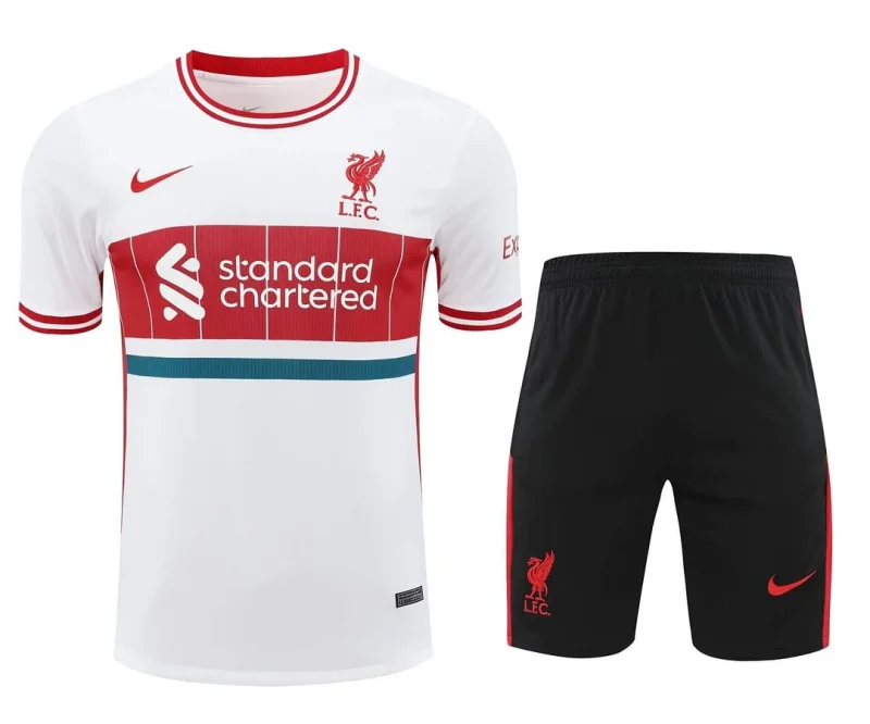 24-25  Liverpool Training Wear White Suit Shirt