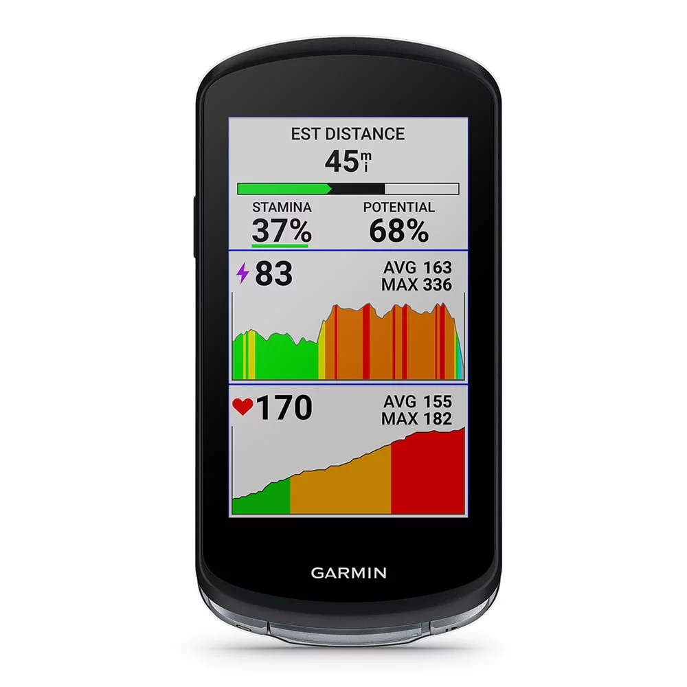 Garmin Edge 1040 Solar GPS Bike Computer with PlayBetter Tempered Glass Screen, Black Case & MTB Mounts