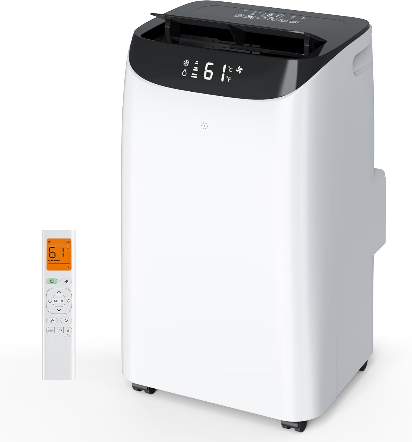 2026 16000BTU Portable Air Conditioners with Remote, Free Stand Cooling Portable AC Unit for Room up to 800 sq.ft, with Dehumidifier & Fan, Dual Hose, Quiet Sleep Mode(45dB), Windows Kit