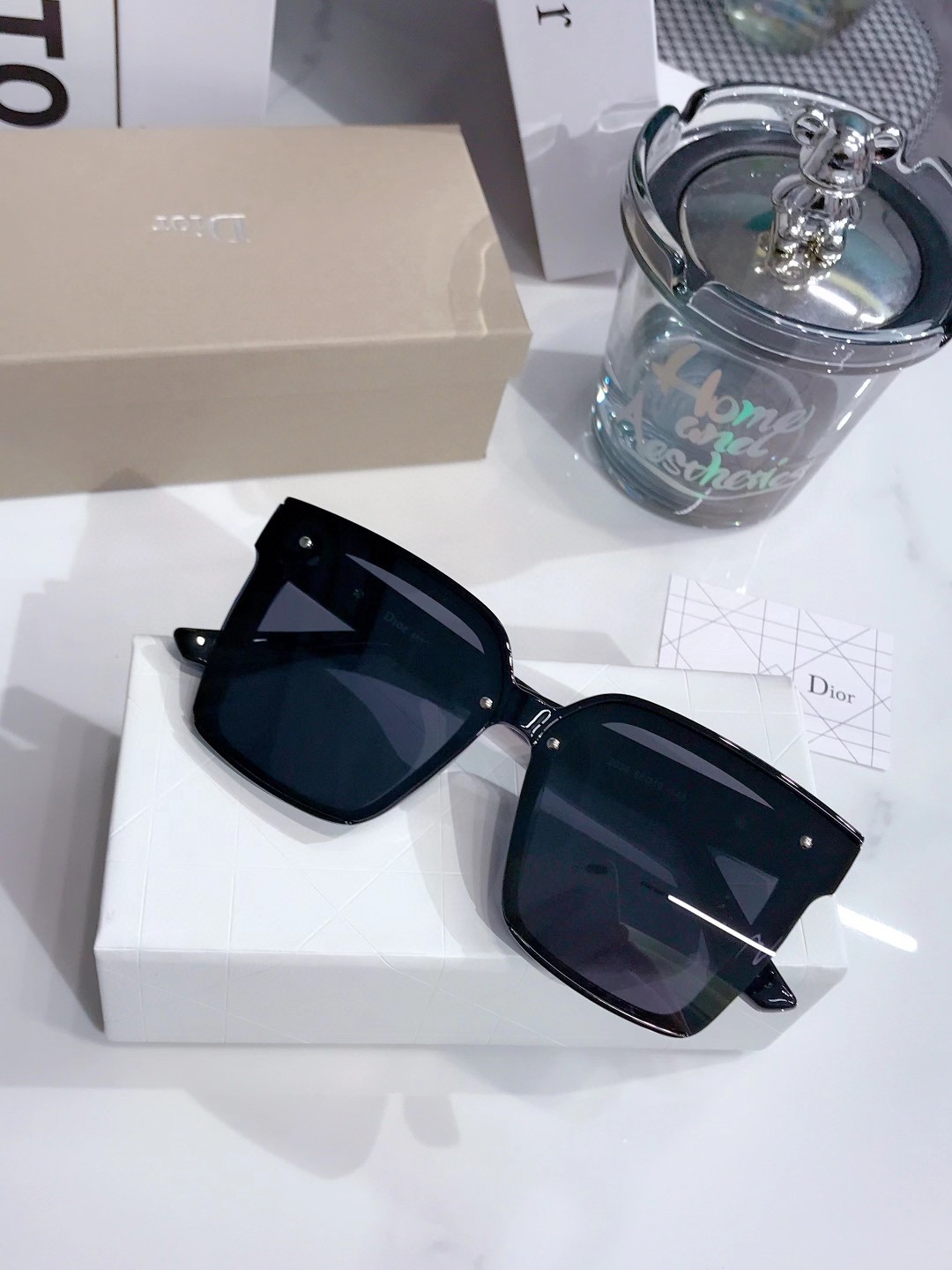 DIOR sunglasses HD polarized lenses travel design stylish versatile same style for men and women - cnluxepick