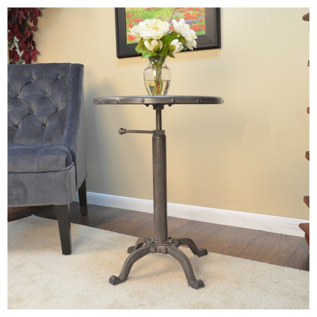 Oslin Restoration Adjustable Accent Table Industrial Carolina Chair And Table