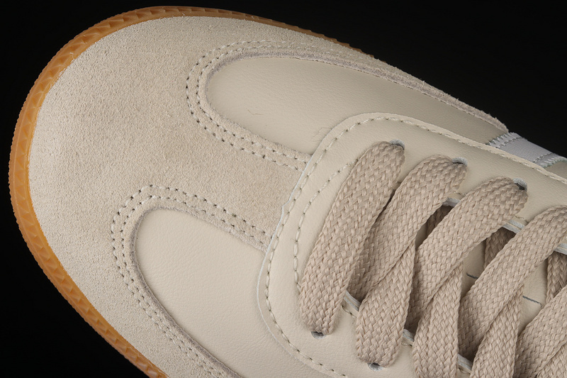 Adidas Samba Vegan Shoes Cloud White/Cloud White/Brown FW2432