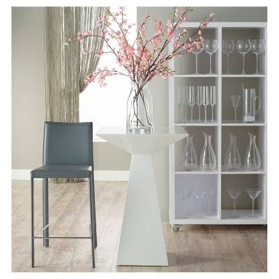 Euro Style 30 in. Hasina Bar Stool - NSS, Gray
