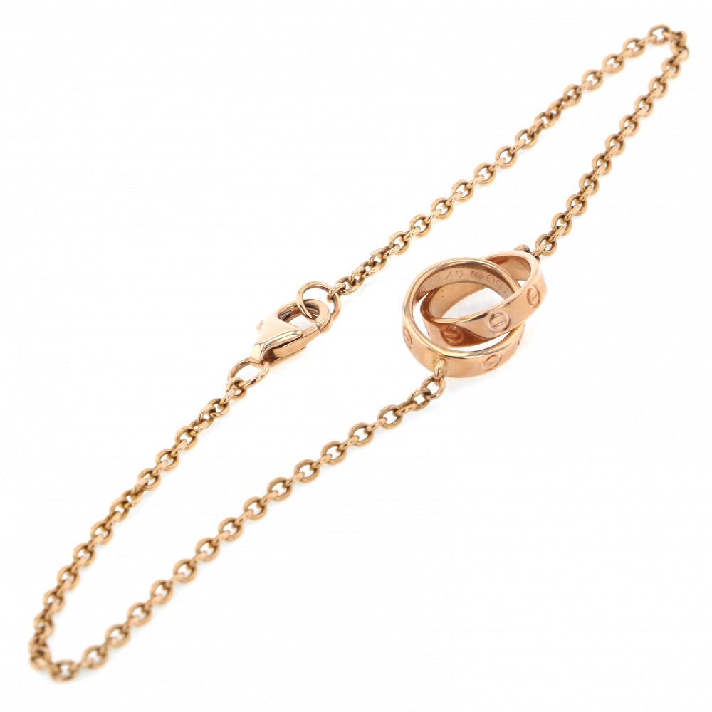 Cartier Pink Gold Love Ring Bracelet K18PG