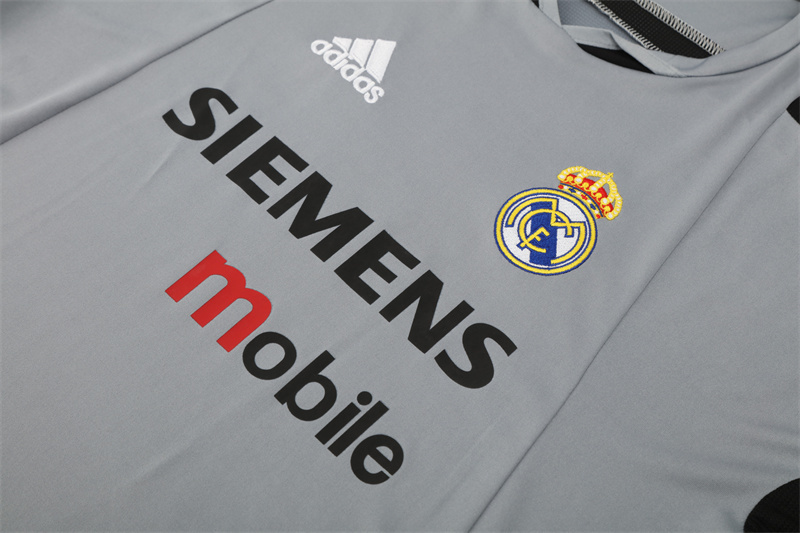 2004/05 Real Madrid Retro Short Sleeves Training Jersey - Gray 5