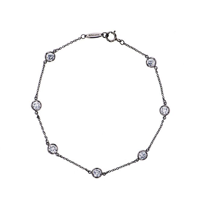 Tiffany & Co. By the Yard 7PD Bracelet Platinum Diamond