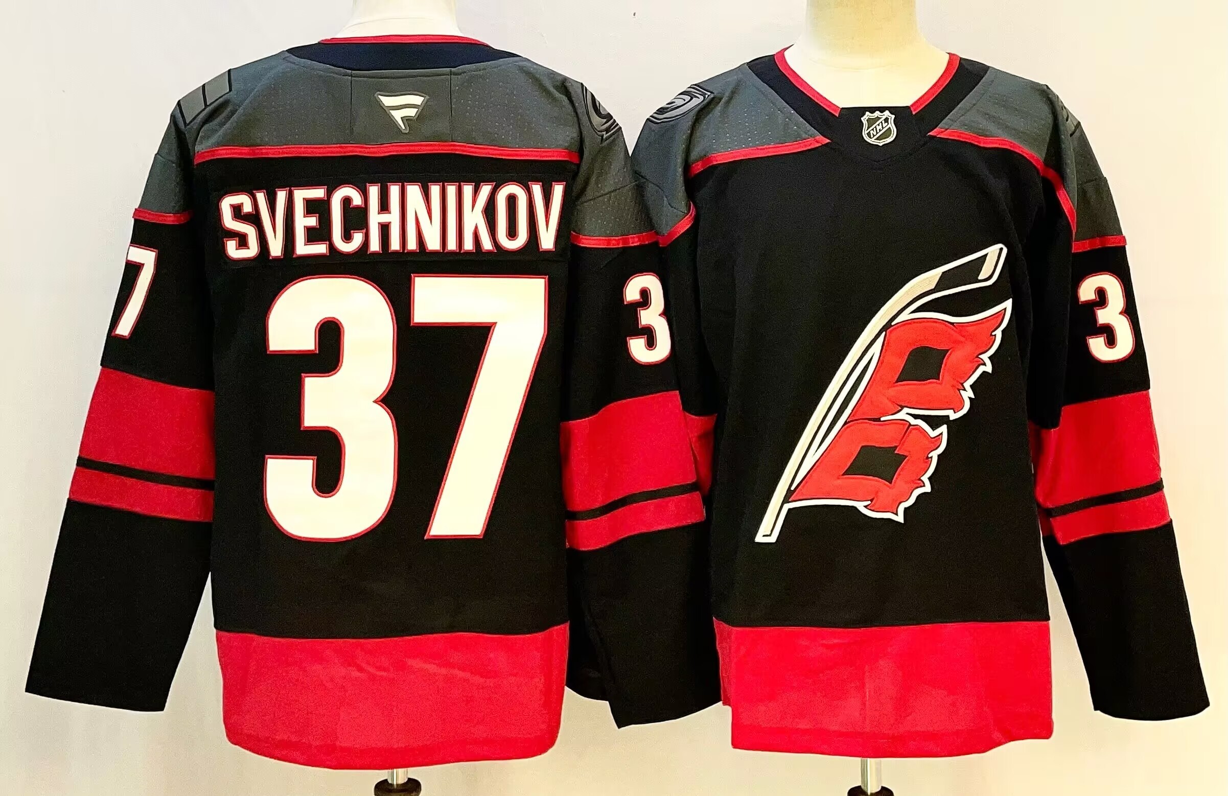 Men's Carolina Hurricanes Andrei Svechnikov #37 Fanatics Black Jersey